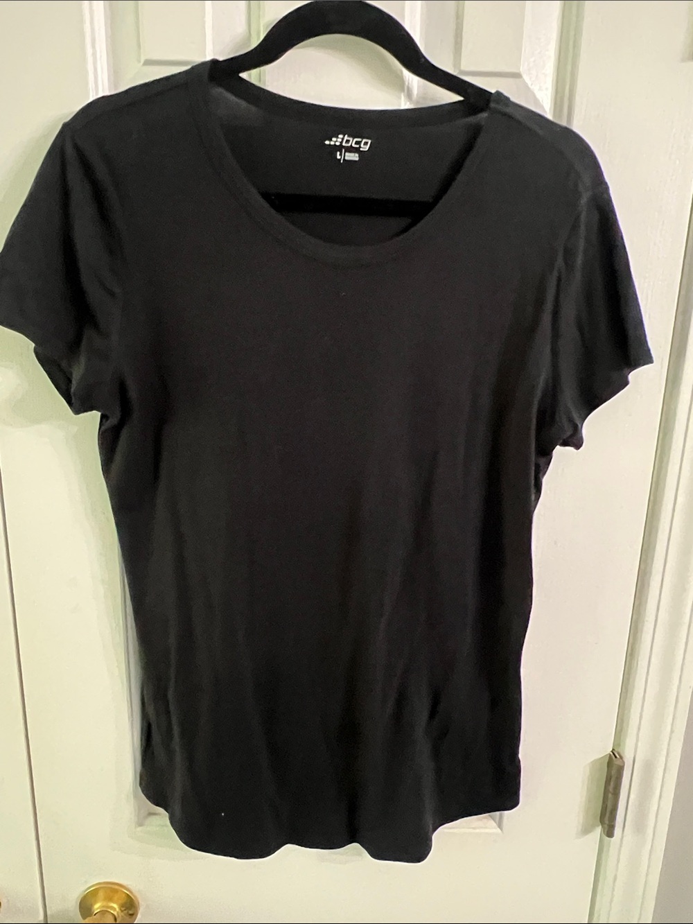 bcg Black Short-Sleeve Crew Neck Tee